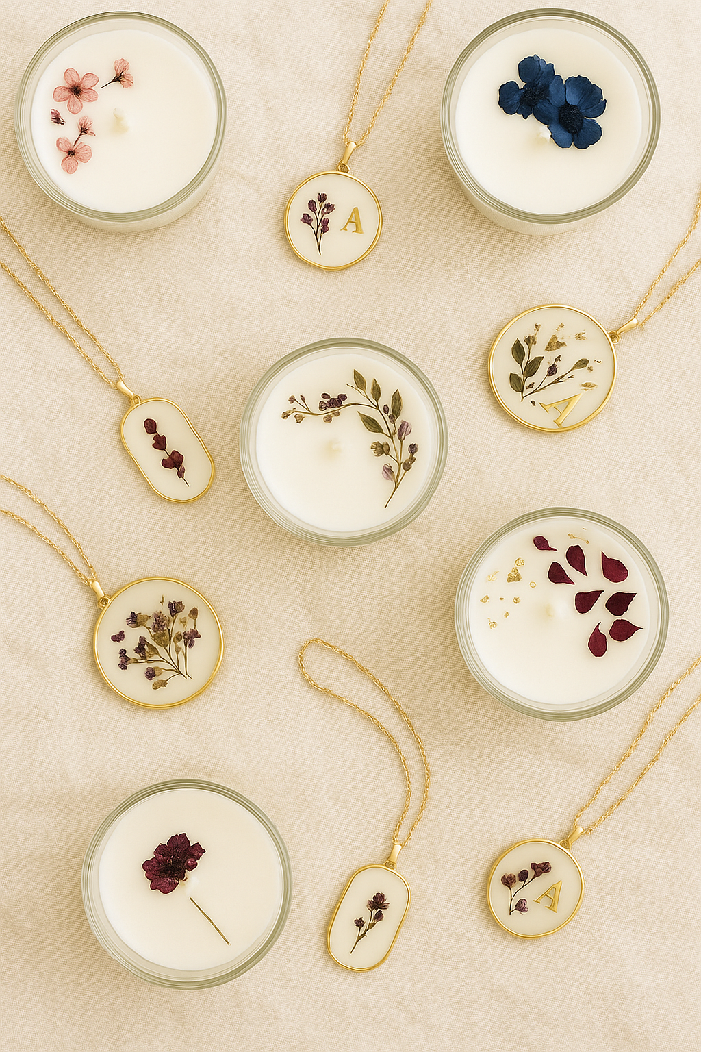 Joyas y velas para eventos